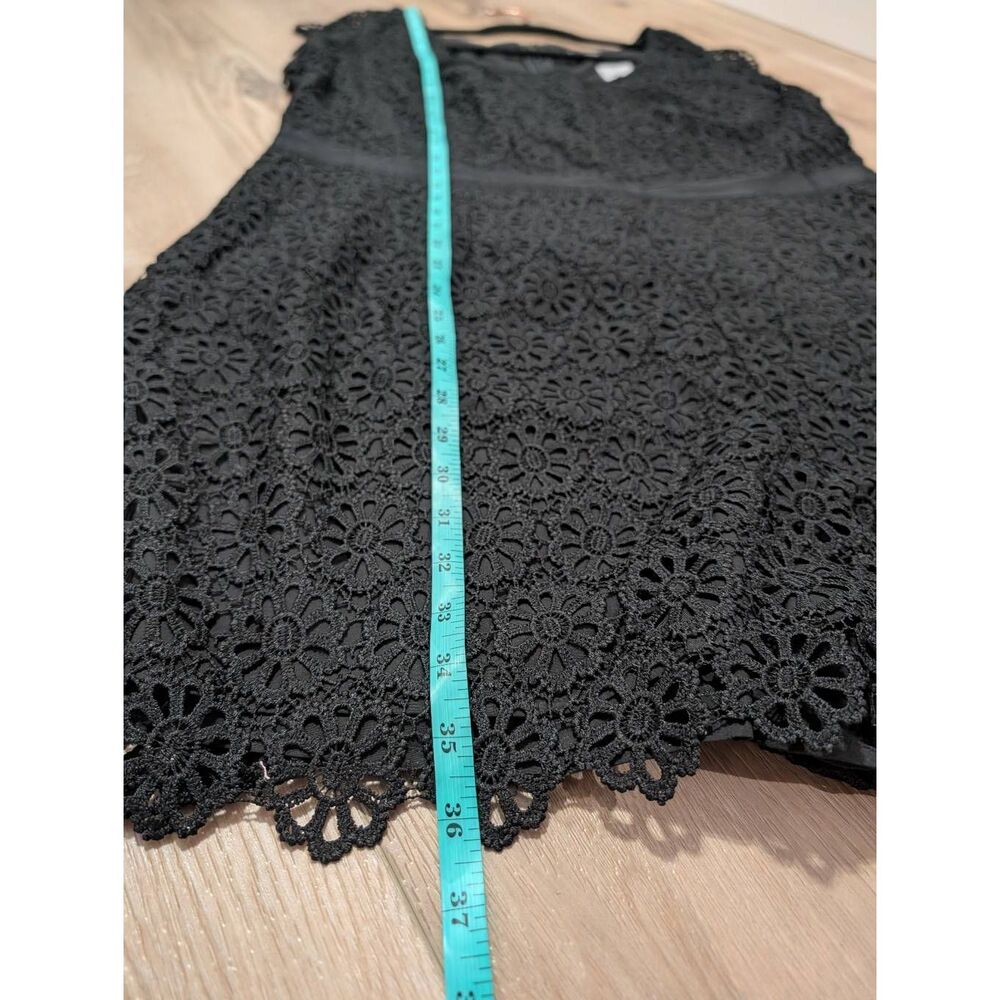 City Chic Playsuit Lace Vibe Romper Black Women's Plus 18 1XL Boho Festival BNWT - Picture 7 of 14